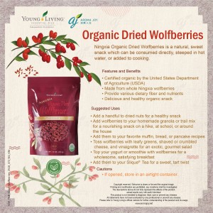 Organic Dried Wolfberries 寧夏有機枸杞乾
